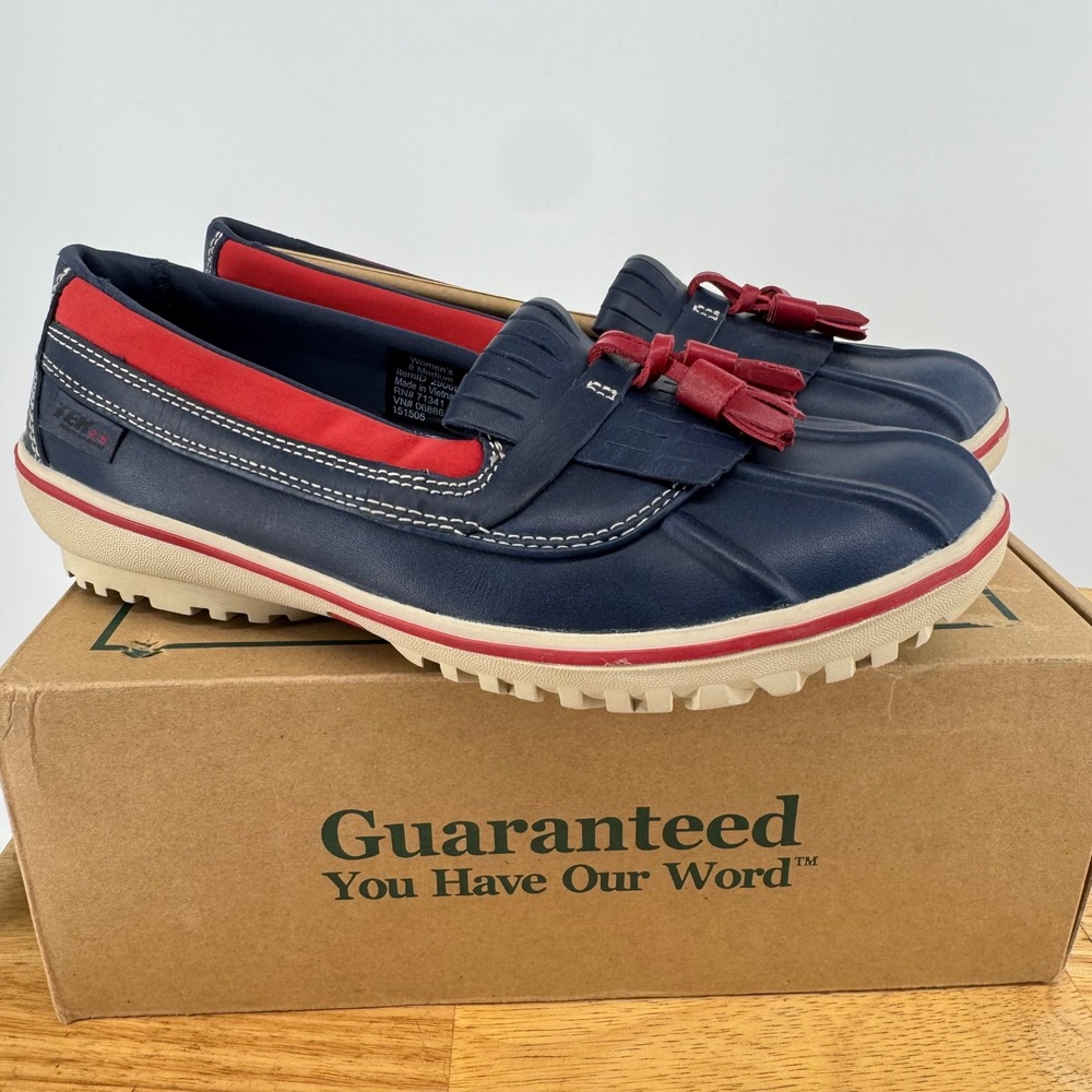 NIB RARE LL Bean Storm Chaser Kiltie Tassel Loafer Duck Boots W8 Waterproof